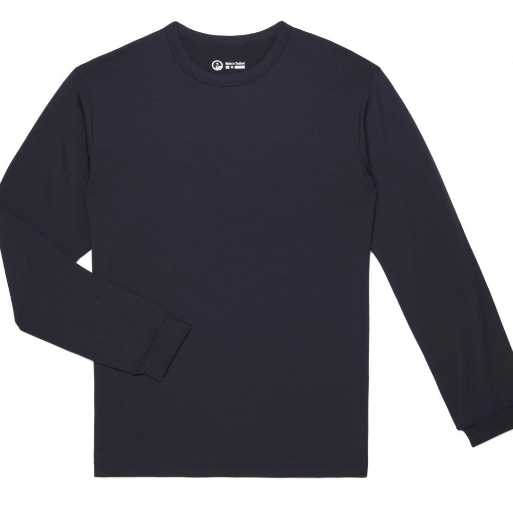 Outlier Mens Merino Wool Long Sleeve 17.5 Micron black Large
